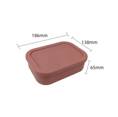 Reutilizable BPA libre de silicona Bento Box para niños de la escuela Contenedor de almacenamiento de alimentos