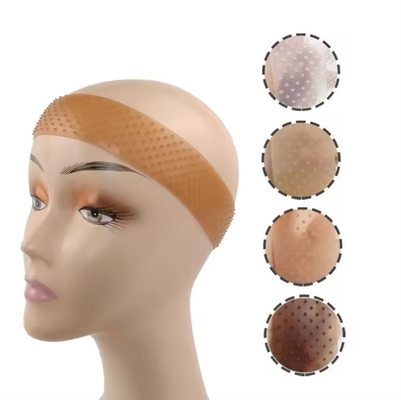 Banda para la cabeza con agarre de peluca de silicona ajustable para fijación antideslizante de pelucas transparentes para el cabello