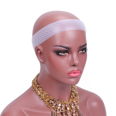 Banda para la cabeza con agarre de peluca de silicona ajustable para fijación antideslizante de pelucas transparentes para el cabello