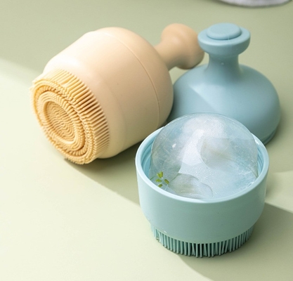 Masajeador de rodillos de hielo de belleza de silicona sostenible para la cara, ojos y cuello