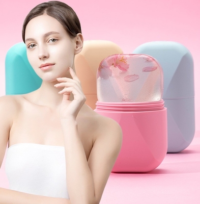 Refrigeración facial Ojo Cuidado de la piel Cuidado de la piel Lift Glass para globos de hielo Roller de hielo Herramienta de belleza de silicona