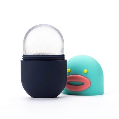 Cubo de rodaje de hielo de silicona refrigeración masaje facial bolas de hielo para moho facial