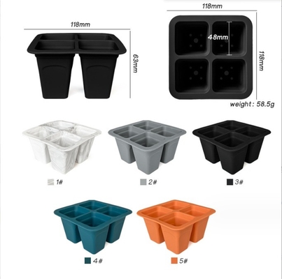 Tray de flores para semillas reutilizables sin revestimiento de silicona para plantas de vivero