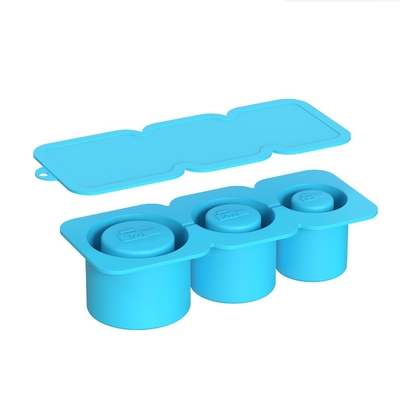 2024 Molde de hielo de cilindro de silicona con tapa y contenedor para congelador bandeja de cubo de hielo para taza de tumbler