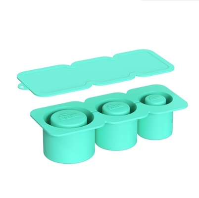 Fabricante de hielo de silicona con tapa para 3 moldes de hielo de cilindro hueco Sostenible y de Stanley