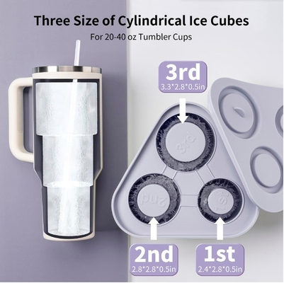 Envases de helado de molde de silicona para la taza de tumbler accesorios de cocina de la barra fabricantes de helados